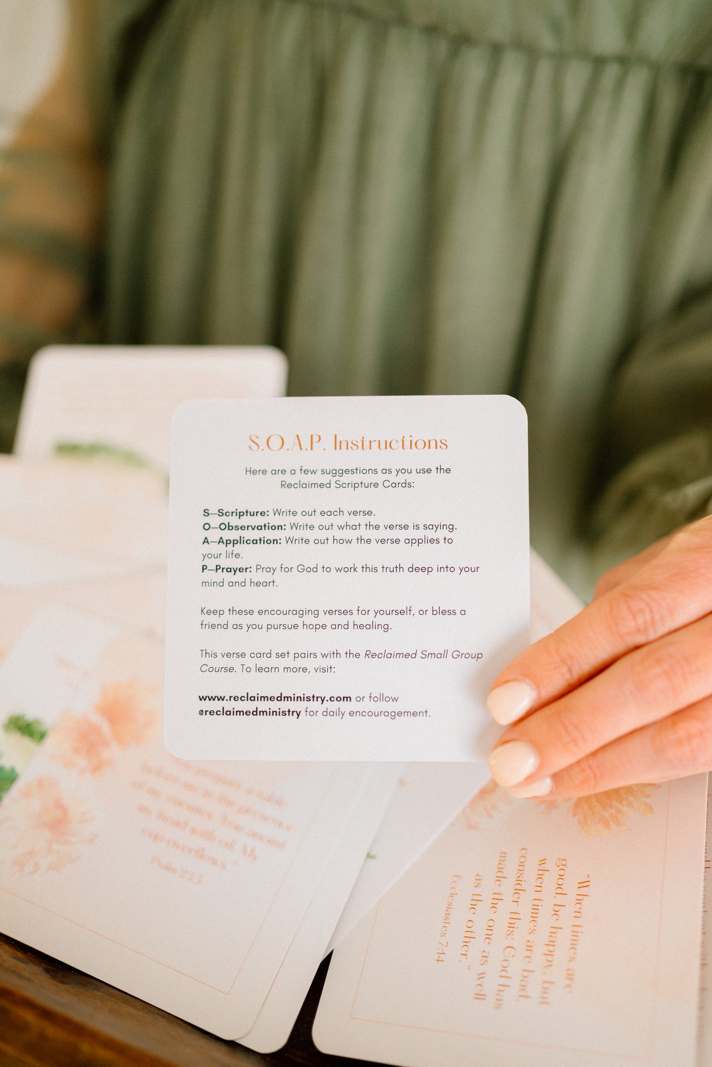 Relcaimed Scripture Cards